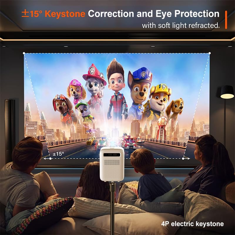 PLAY 2024 Android 9 Full HD 3D LED Projector – 4500 Lumens, 1+8GB, WiFi 6, Bluetooth 5.0, HDMI, USB, Screen Share | Home Cinema Compatible - Image 3