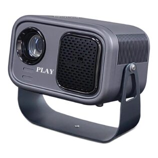 PLAY MAC Android 11 Full HD 4K Portable Projector – Compact LED LCD with Electric Focus, WiFi, Bluetooth 5.0 & OTT Streaming Support